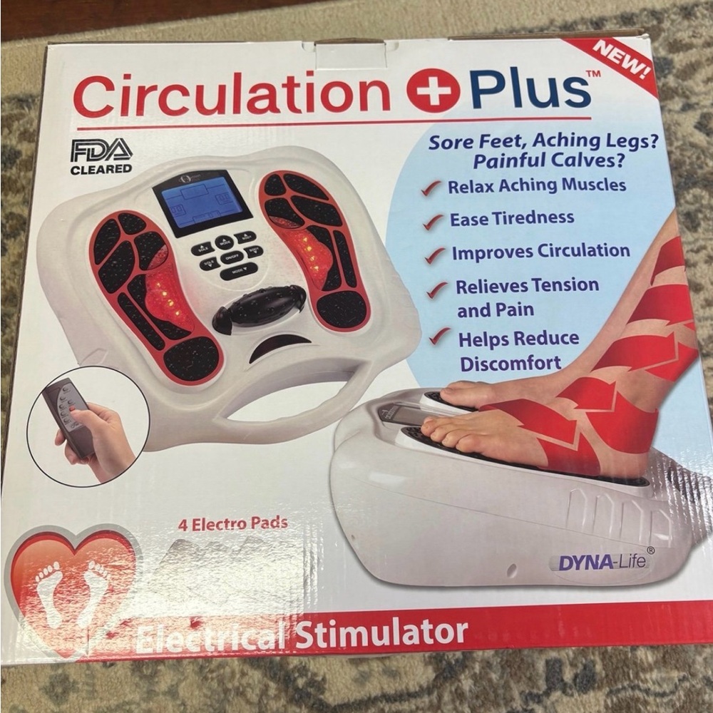 DYNA-LIFE Circulation Plus EMS & TENS Foot Muscle Massager Machine Two-System